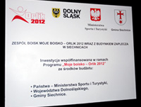 Tablica informacyjna o programie Orilk 2012