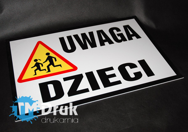 Tablica informacyjna o zakazie plakatowania, Producent TM Druk Drukarnia w Siechnicach
